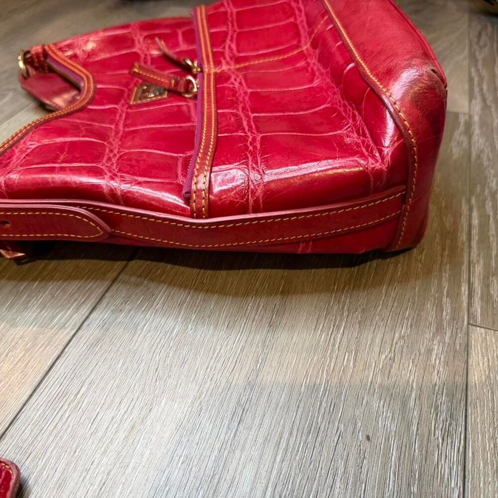 Dooney-bourke Women's Red and Burgundy Bag - Picture 2 of 8